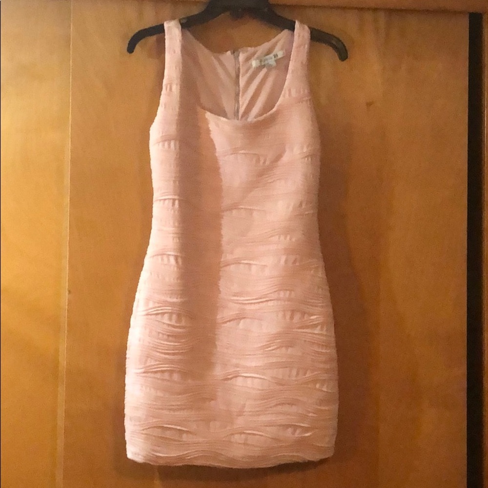 Blush pink mini dress